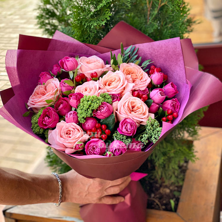 Букет «Сиреневый день» (крупный план)