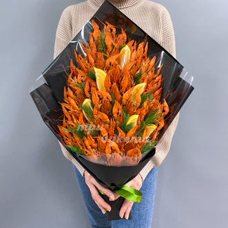 Букет из раков (1500 гр) и лимона